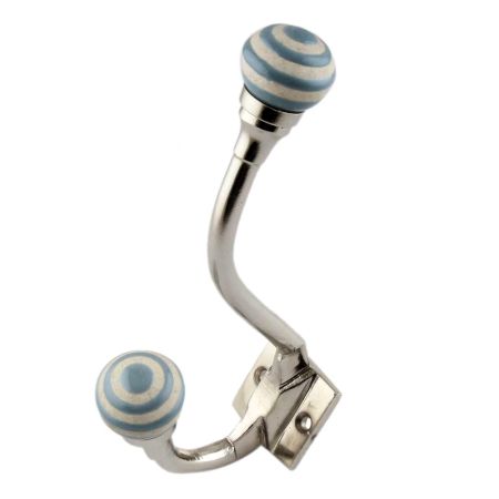 Grey Etched Ceramic Iron Hooks